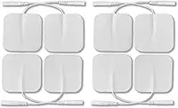 8 Eletrodos para Fisioterapia Eletroestimulador 2mm tamanho 5x5cm