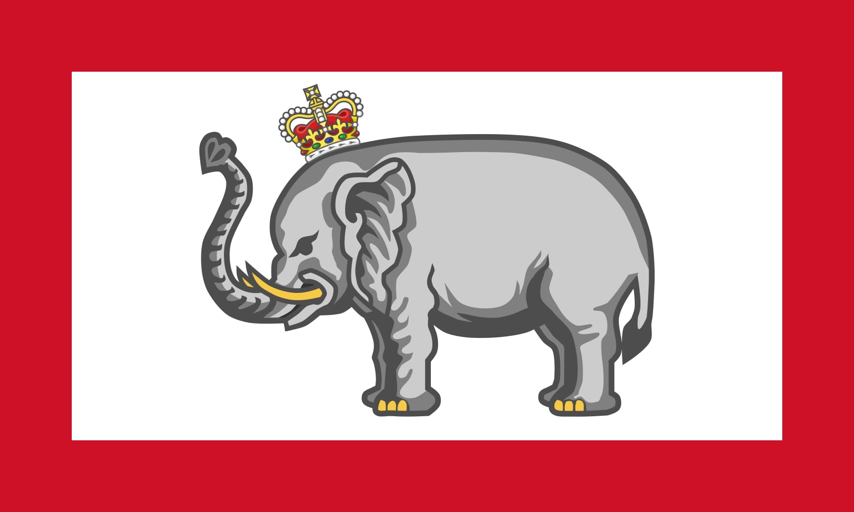 Drapeau Ghezo de Dahomey en tissu noble finition haut de gamme