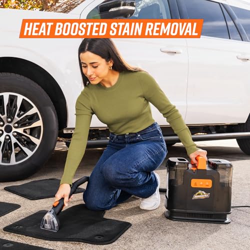 Image of Armor All Heated Spot Cleaner for Carpet & Upholstery, Portable Deep Cleaner with Auto Detail Tools for Cars, Pets, Area Rugs & Couches- SCB1001H 0901