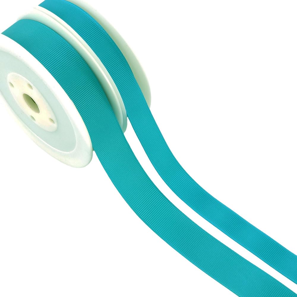 Crafty Capers Light Teal | 22Mm Grosgrain Ribbon | 20M Reel | For Crafts & Cracker Making