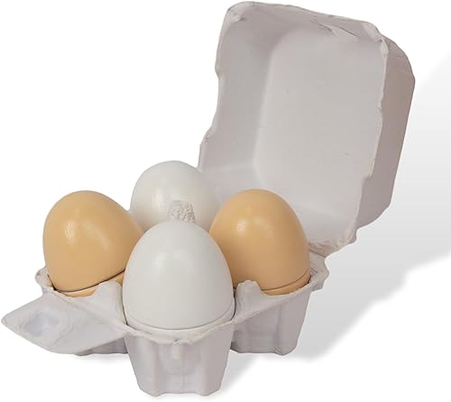 Huevos de madera, 4 piezas de juguetes de corte de huevos de Pascua, juegos de comida de juego de simulación para niños desarrollo temprano, regalos