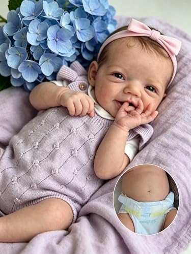 Muñeca Reborn Bebé Niña Realista 20 Pulgadas Sonriente miniatura 3