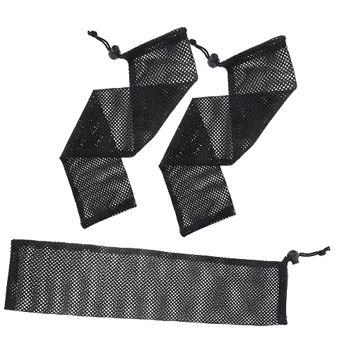 Mikikit 3Pcs Sock Feeder Bags Durable Drawstring Bird Feeding Bags for Outdoor Use Stable Mesh Design Prevents Spillage Easy to Clean for Wild Birds