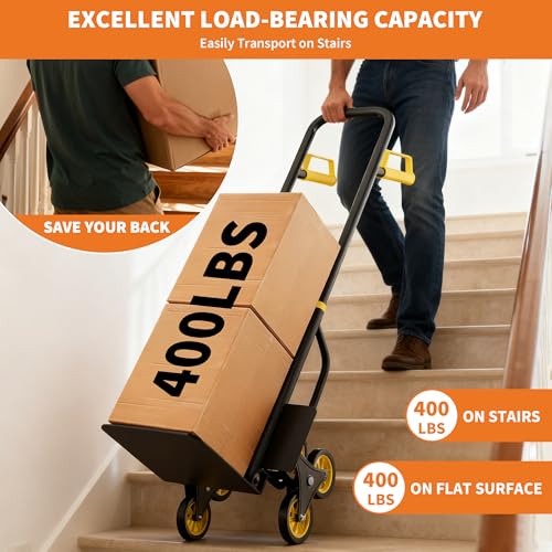 Carretilla para escaleras resistente de 440 lb miniatura 2