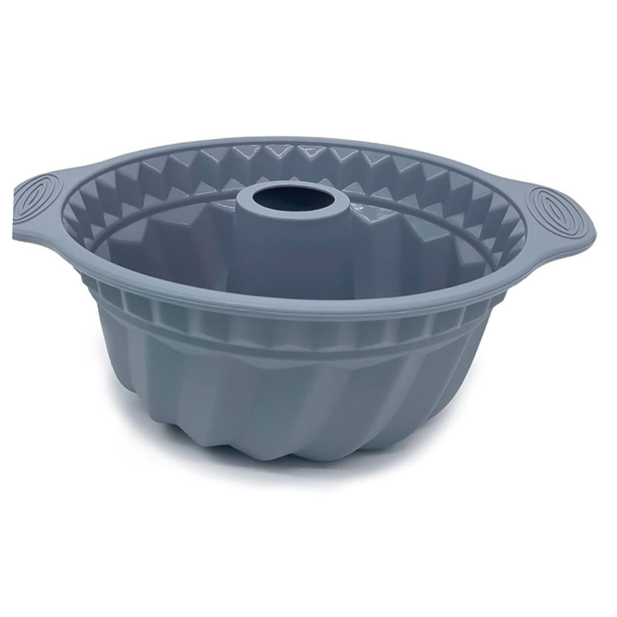 Garneck Set 3 Stampi in Silicone per Dolci, Torta Chiffon Fluted Rotondi, Antiaderenti, Grande capacità, Distribuzione Uniforme del Calore, per Feste Amici