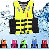 ☻ Chaleco de ayuda a la flotabilidad: el chaleco salvavidas es perfecto para principiantes en la natación, tanto adultos como niños, puede ayudarlos cuando aprenden a nadar, eliminar sus miedos, permitirle nadar con facilidad y disfrutar verdaderamente de los deportes acuáticos.