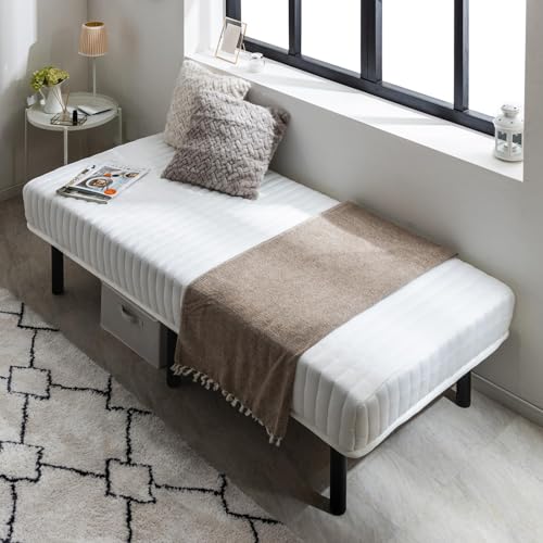 脚付きマットレス ポケットコイルマットレス セミシングルショート 2段階高さ調整