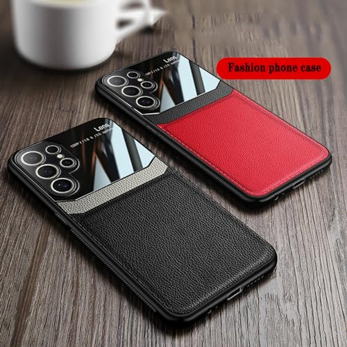 Protection objectif Samsung S25 coque fine cuir marron antichoc - 4
