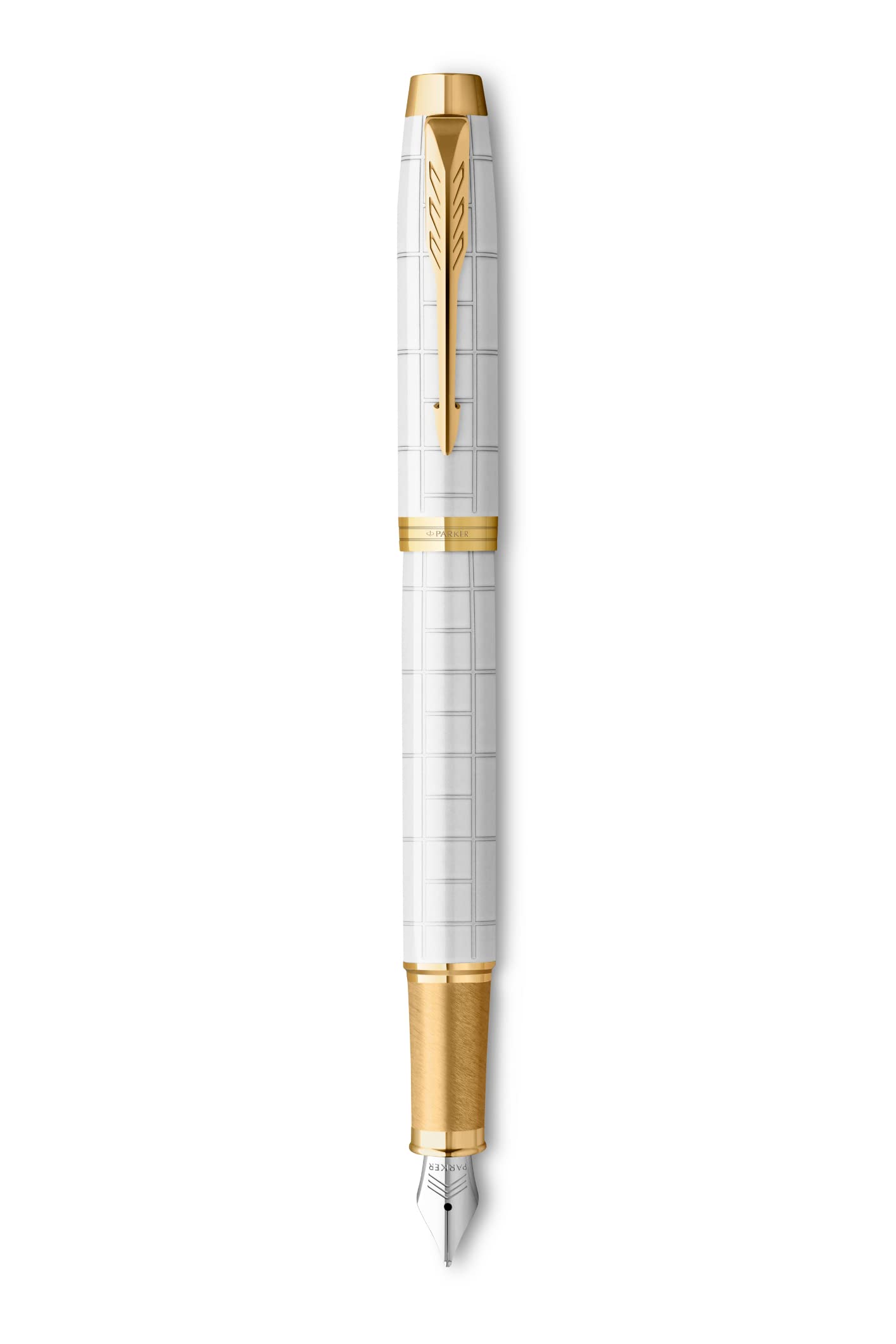 PARKER IM Pearl G.C Stylo plume et stylo à bille avec gravure de qualité supérieure Encre bleue Coffret cadeau Cadeau d'anniversaire