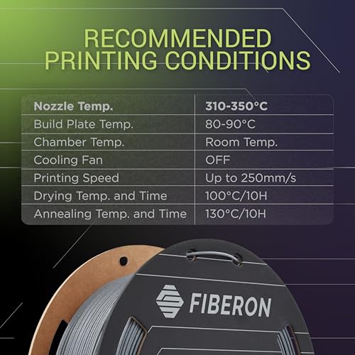 Image of Polymaker Fiberon PPS-GF20 Filament 1.75mm 0.5kg Spool, Extreme Heat Resistance, Electrically Insulating, UL94 V0 Flame Retardant, Chemical Resistant, Ideal for Housings, Fixtures & Automotive Parts