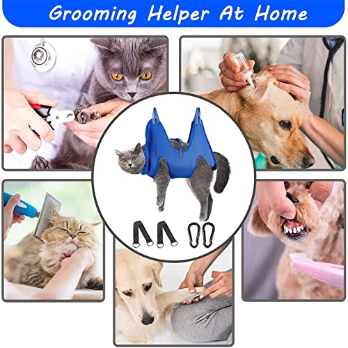 Image of FEEGO Pet Grooming Hammock for Small Dogs & Cats, Dog Grooming Hammock, Pet Grooming Sling, Dog Grooming Harness, Pet Nail Clip Bag for Grooming, Cat Grooming Sling for Trimming Nail and Ear /Eye Care