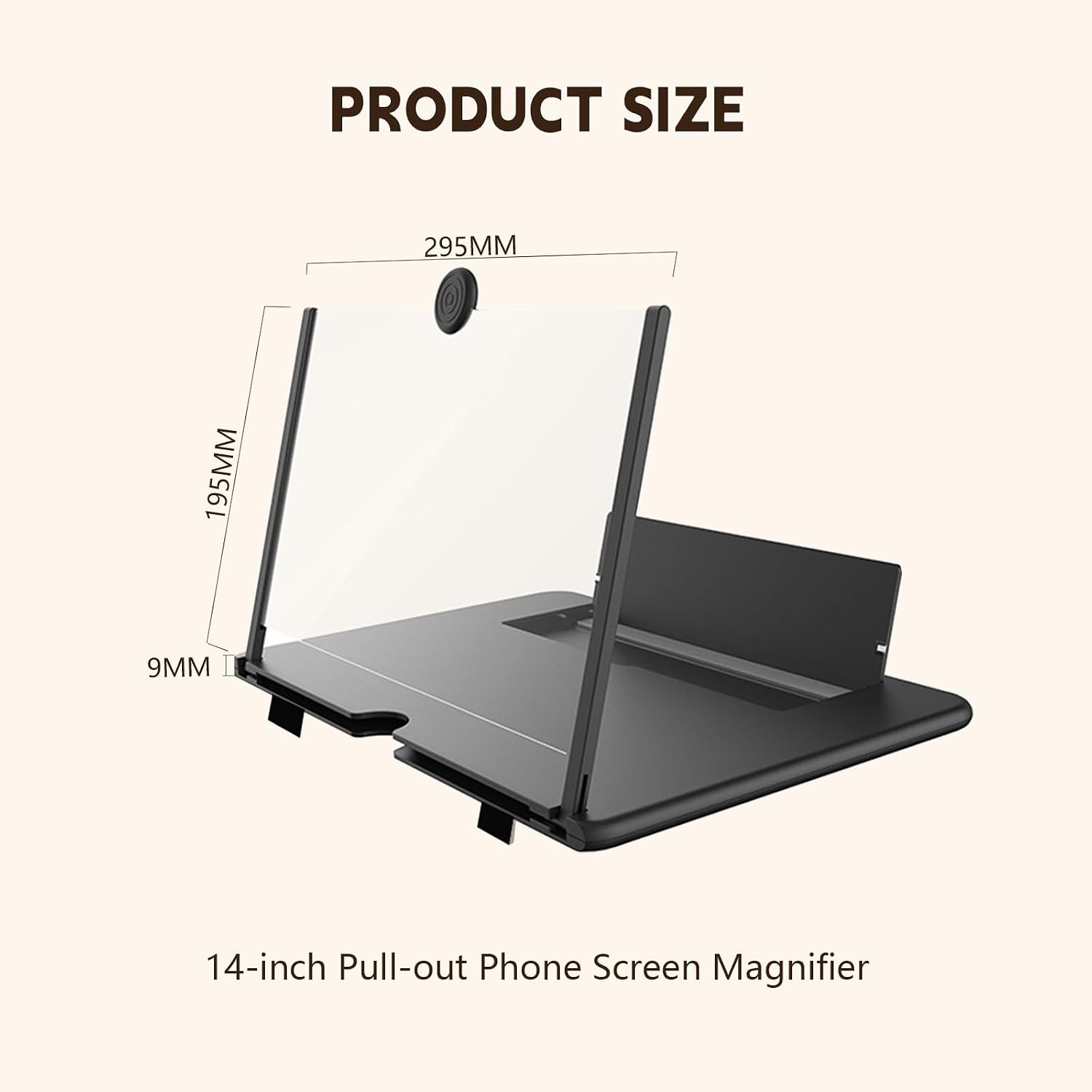 14" Screen Magnifier for Cell Phone 3D Amplifier for Movies Videos Gaming