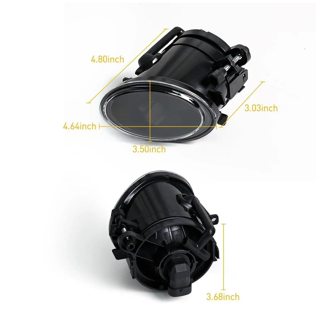 BENSIL Luces Antiniebla De Coche, Bombillas Delanteras De Conducción Para B&MW M5 E39 2001-2003 M3 E46 2002-2006 M3 E46 2002-2005 Montaje de luces de antiniebla(Color:1)