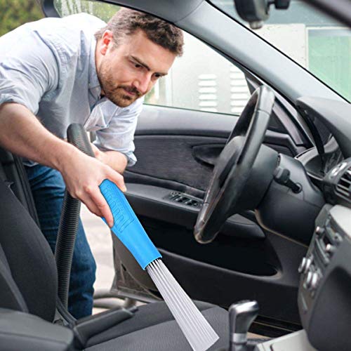 Vacuum Cleaner Dust Dirt Remover Universal Dust Brush Cleaner Vacuum Attachment Interface Tool As Seen On TV Flexible Tiny Tube Cleaning Tool for Car Corners Pets Drawers Air Vents Home - Thumbnail 3