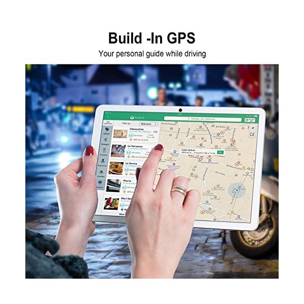 Tablet-101-Inch-Android-90-Pie-Tablet-PC-with-32GB-ROM128GB-Expand-Dual-Sim-Card-2MP-5MP-Camera-WiFi-Bluetooth-GPS-Quad-Core-IPS-HD-Display-Google-Certified-Tablet2020-Newest-Silver Tablet 10.1 Inch, Android 9.0 Pie Tablet PC with 32GB ROM/128GB Expand, Dual Sim Card 2MP+ 5MP Camera, WiFi, Bluetooth, GPS, Quad Core, IPS HD Display, Google Certified Tablet【2020 Newest Silver】
