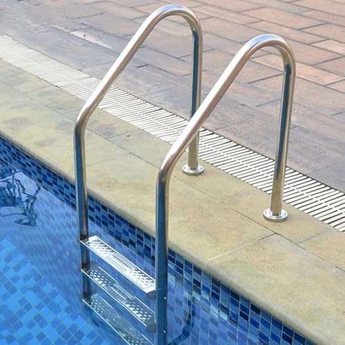 Escalera para piscina de acero inoxidable de 2 escalones miniatura 3
