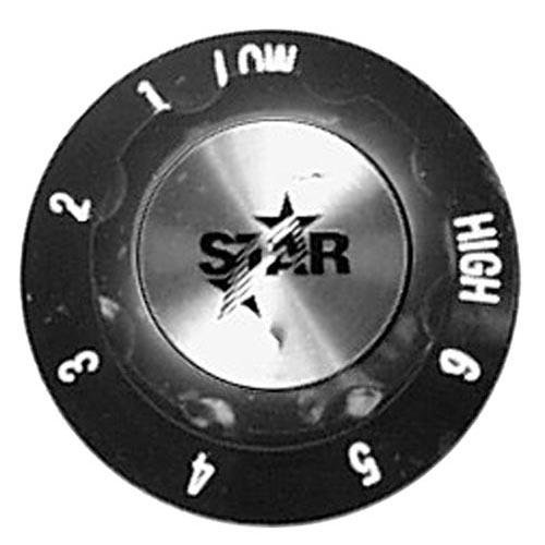 Star Mfg Star MFG 2R-Y6353 Knob 2" Dia Hi-6-1-Lo for Star Hot Dog Steamer 35Ss 178A 179A 180A Y6353 221260