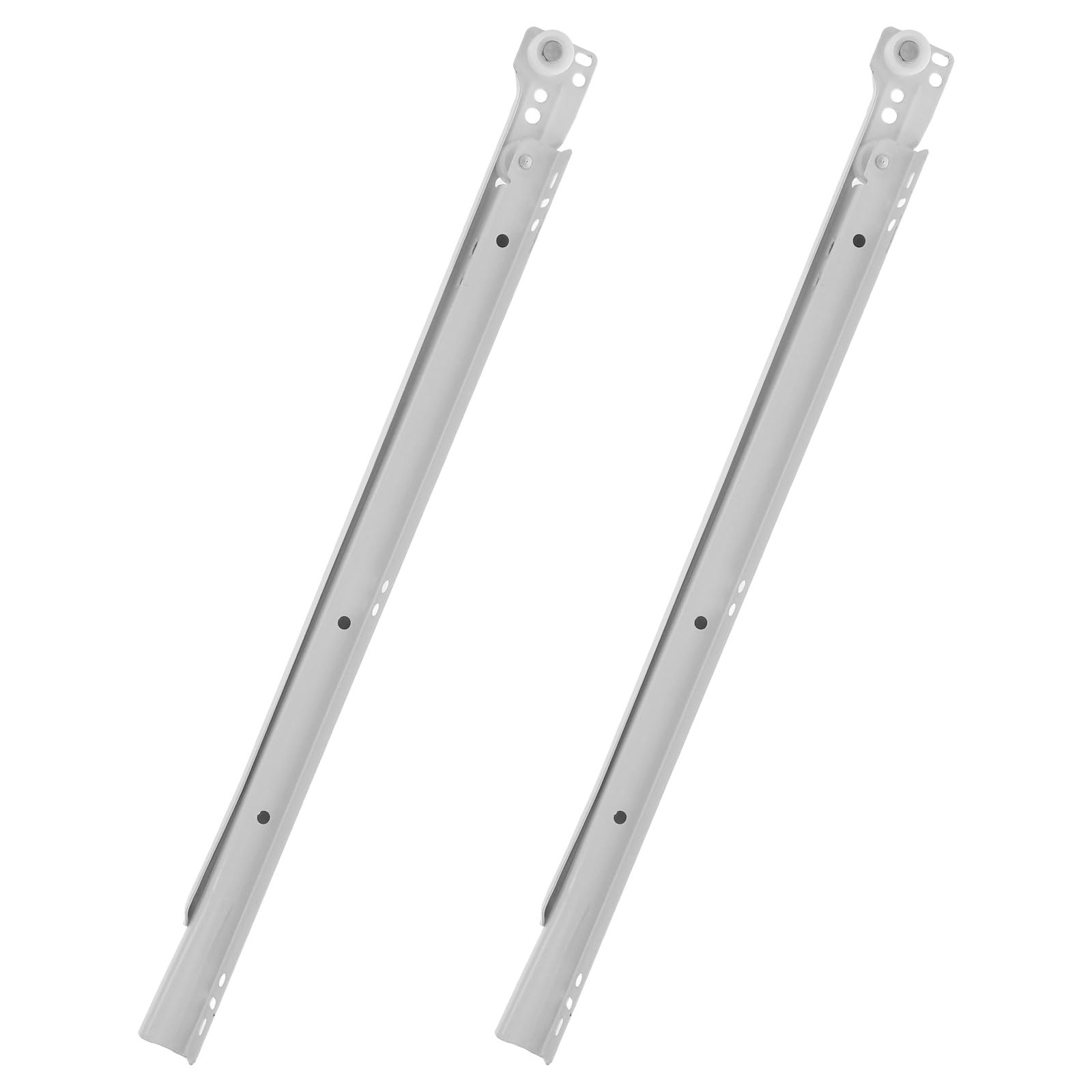 Jvnalwnkv One Color Cabinet Drawer Slide Rail，Stainless Steel Rail, 2Pcs Silent Glides And Rails 16-Inch Household Slides Track Guide
