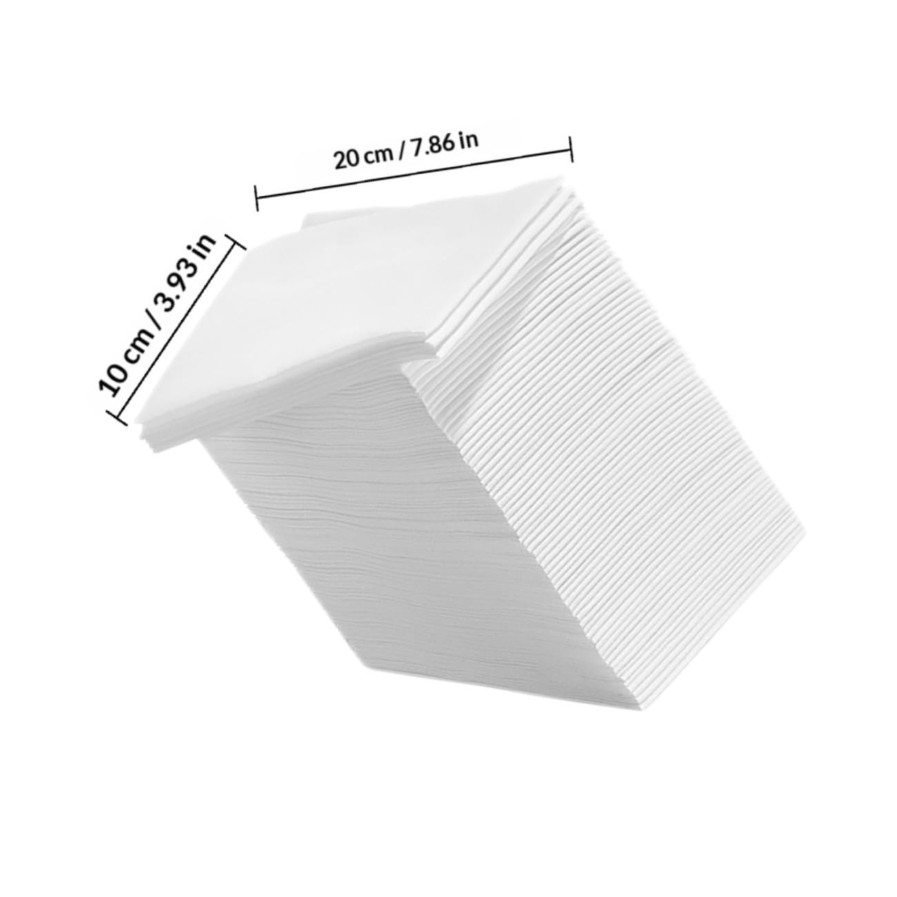 Servilletas de Papel para Fiesta y Almuerzo de 40x30 Cm, Color Blanco, Gruesas y Plegadas, Paquete de 100 Unidades para Cumpleaños y Restaurante
