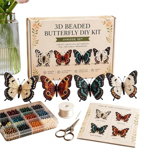 Kit de animales con cuentas 3D: manualidades paso a paso para crear 4 figuras hechas a mano 6