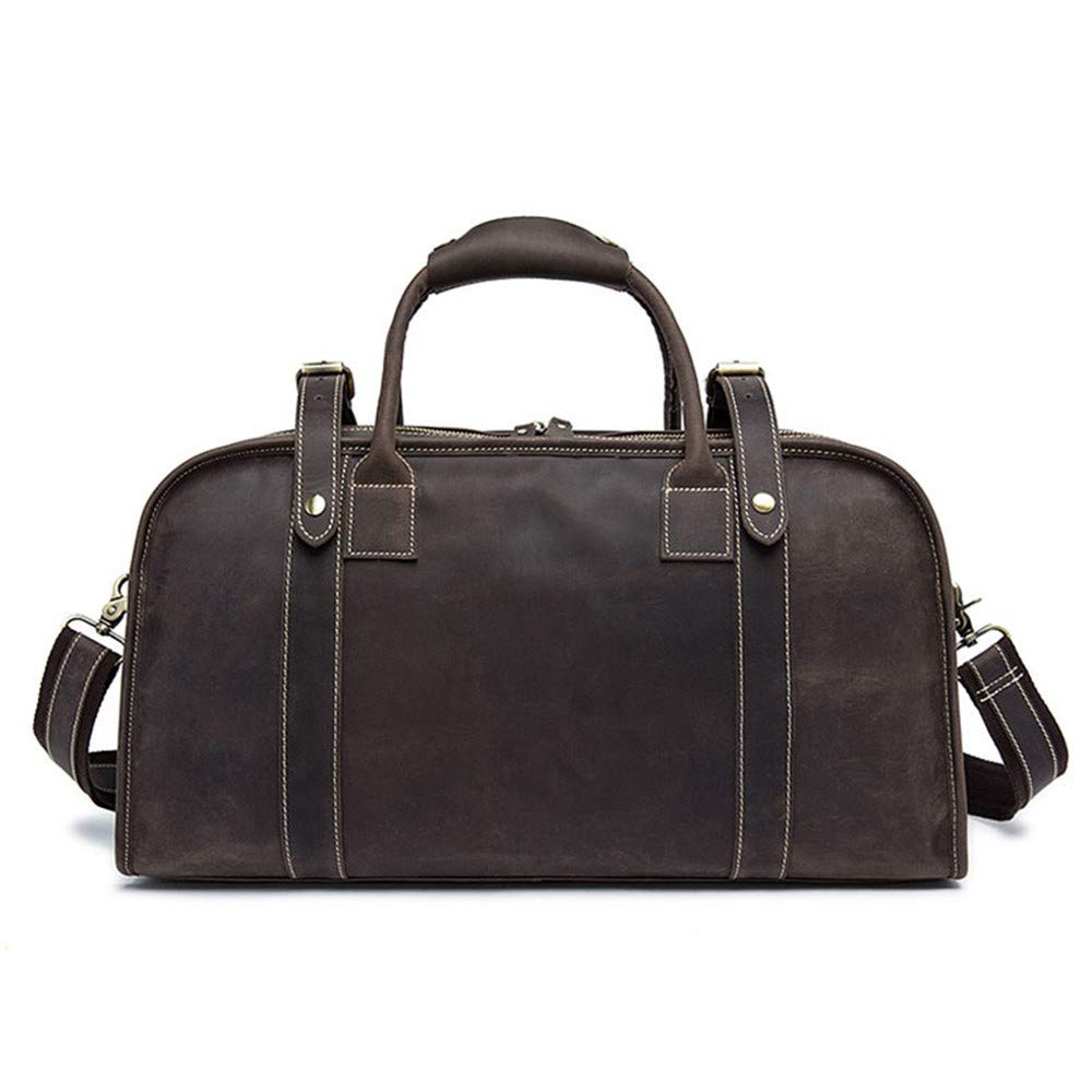 Travel Duffels Men Retro Leather Luggage Large Capacity Briefcase Handbag Gym Sports Overnight Weekend Bag Sports Overnight Gym