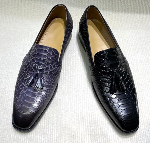 Santimon Men’s Slip On Dress Casual Shoes – Comfort Luxury Leather Tassel Loafers for Business, Office, Party & Wedding2