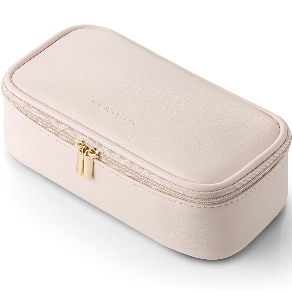 Vlando Makeup Travel Bag Small Makeup Bag for Women Gifts for Women Girls Makeup Pouch Purse Travel Essentials