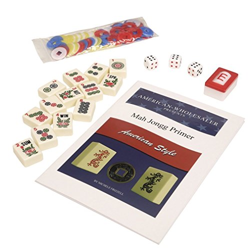 American Mah Jong Set - 166 fichas color marfil miniatura 5