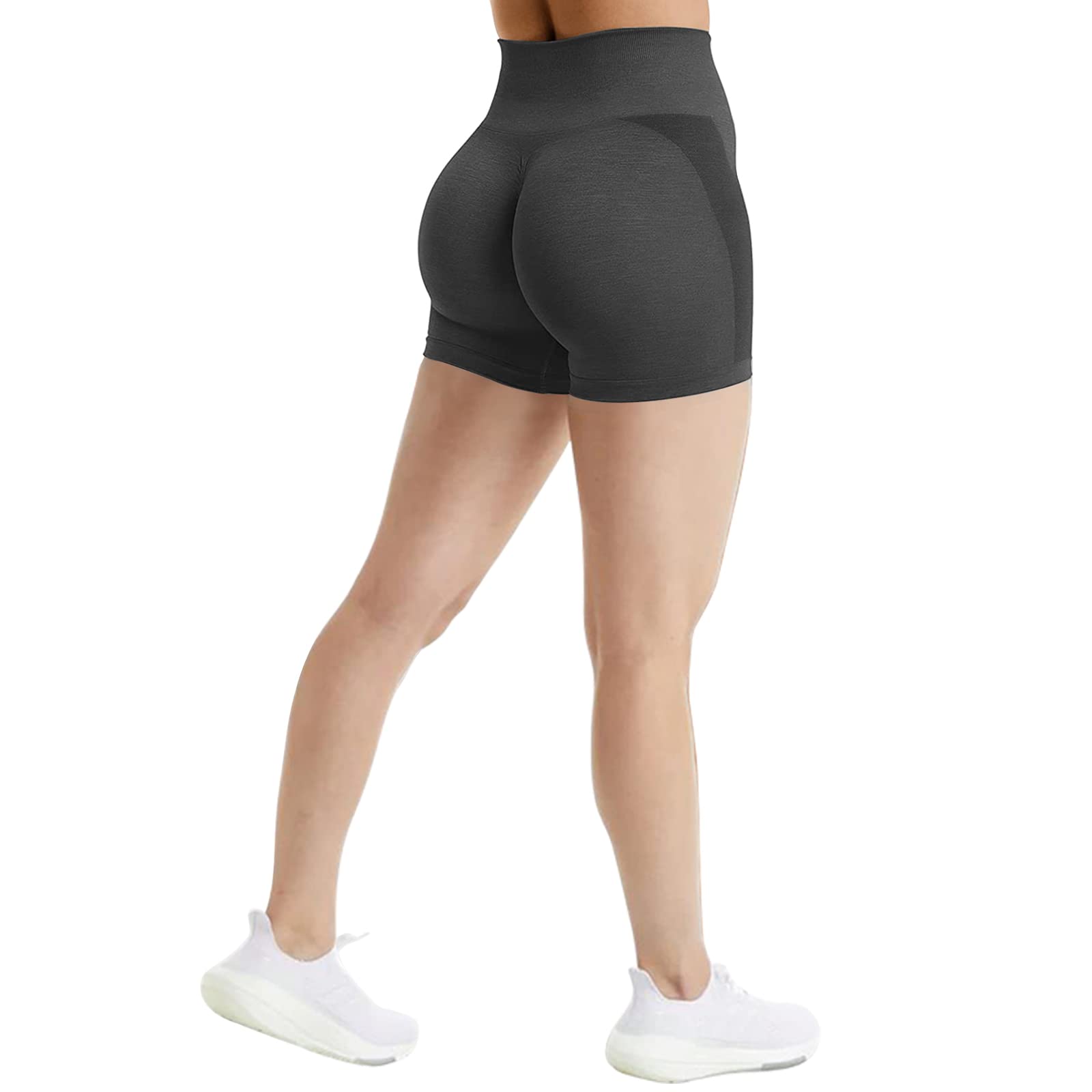 JetjoyWomen's Yoga Shorts High Waisted Scrunch Short Running Athletic,Intensify Sport Active Exercise Fitness Shorts Summer