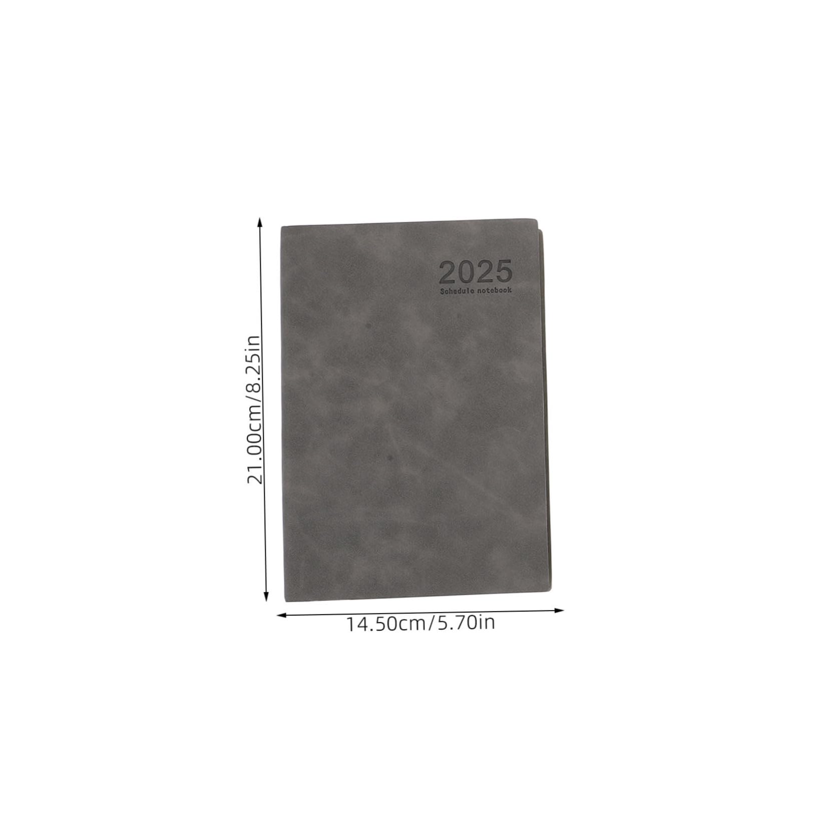 Pack Monatsplaner 2025 mit Pu Hardcover und Papier für Zeitmanagement | A5-format, Kompaktes 3 Stück, für Zuhause und Unterwegs, Modernes Design