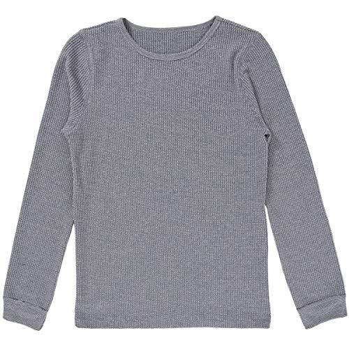 Image of Fruit of The Loom Girls' Premium 2-Pack Thermal Waffle Crew Top