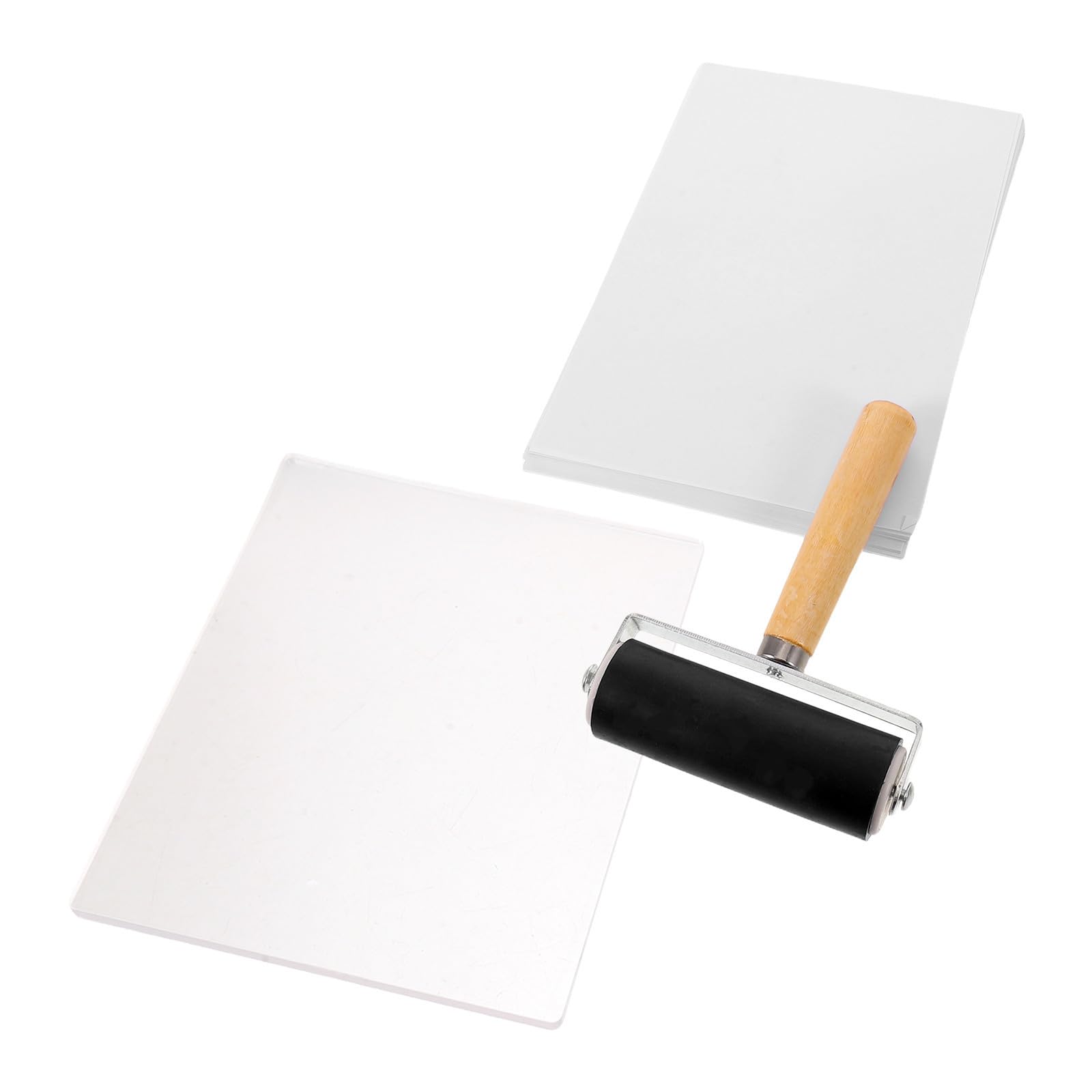 Rodillo de Gel para Grabado con Cepillo, Resistente y Fácil de Limpiar, Adecuado para Impresión Textil y Manualidades con Papel y Cartón