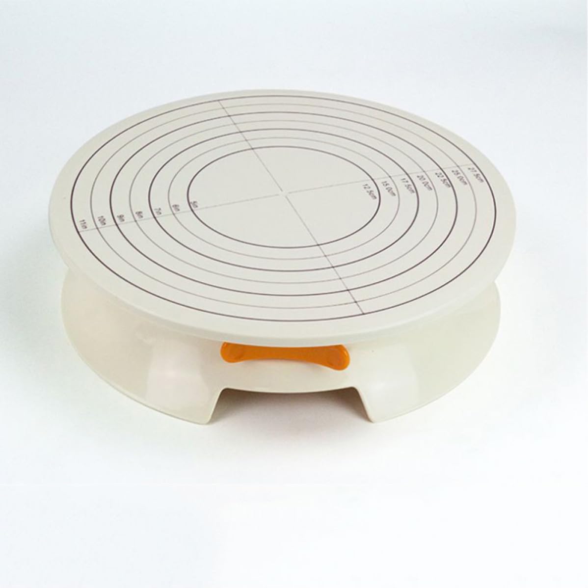Soporte Giratorio para Pasteles de 12 Pulgadas de Plástico con Base Antideslizante y Plataforma Texturizada para Decoración y Repostería DIY
