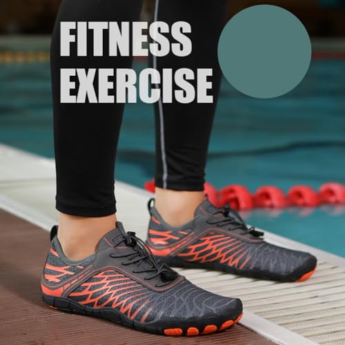 Image of ELETON Barefoot Shoes Women Men Footwear, Wide Toe Box Hiking Zero Drop Non-Slip Quick-Dry River Boat Pool Beach Water Shoes, Lightweight Swimming Running Walking Sneakers Unisex