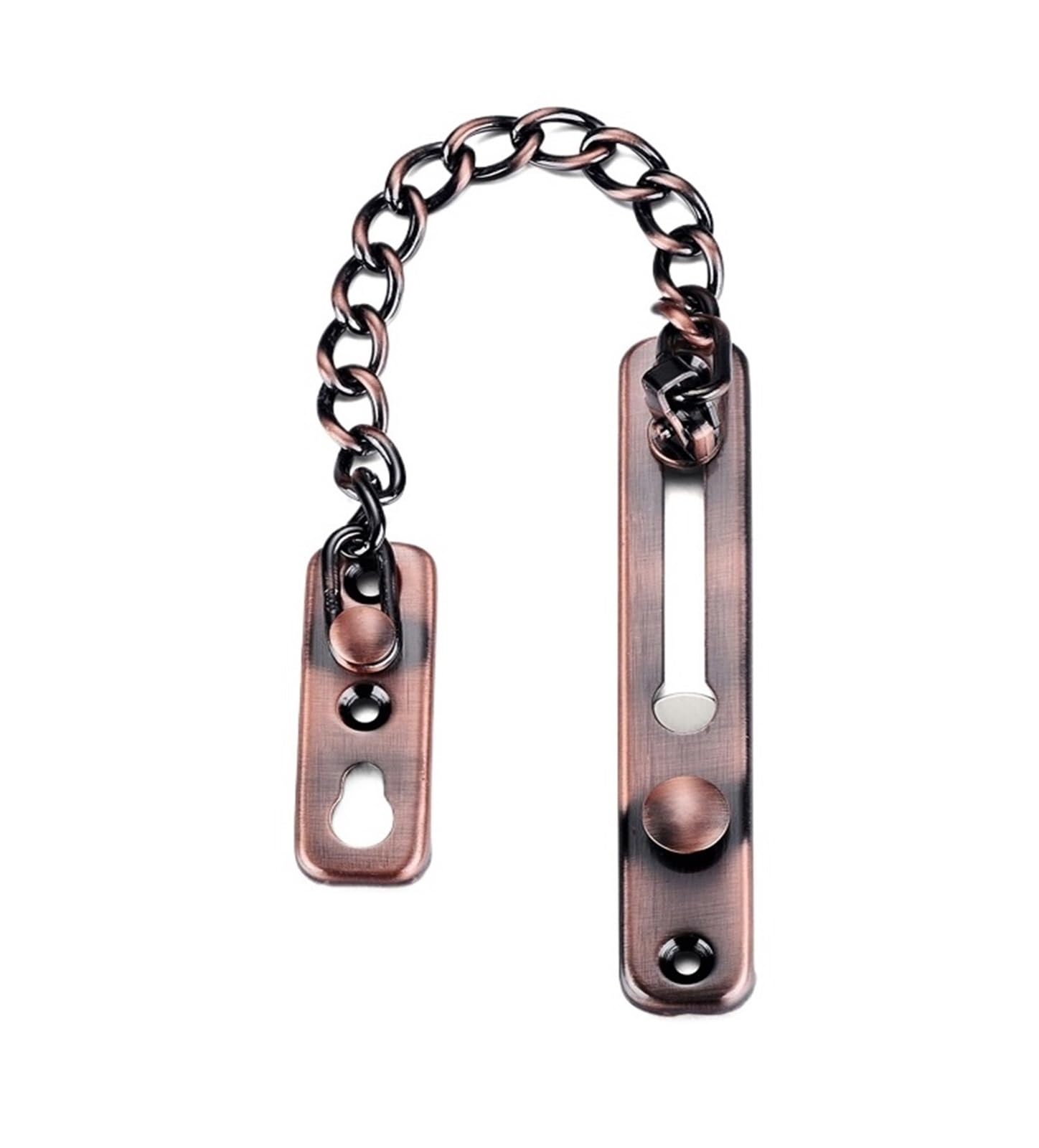 Stainless Steel Anti-Theft Door Chain Latch Silver Bronze Gold Black Lock Security Hardware for Door(Red Bronze)