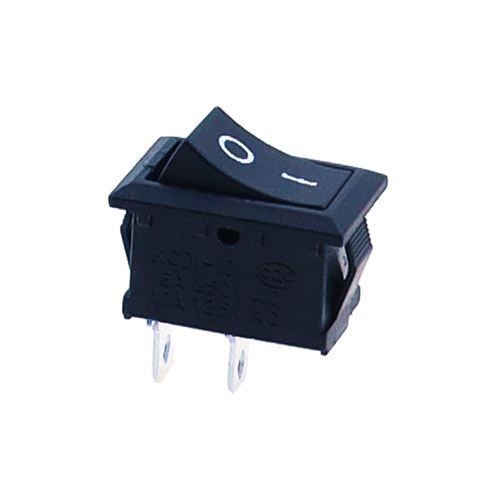 Interruttore a bilanciere 10 pz/lotto KCD1 2 Pin 250V 3A Interruttore for Barche 21 * 15 Snap-in SPST ON Off Interruttore di posizione a bilanciere (Colore : 11)(Black)