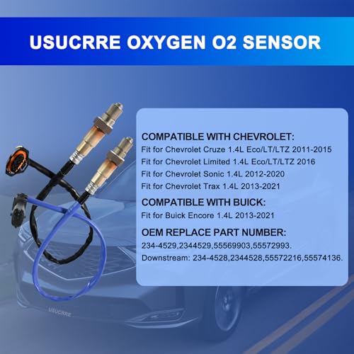 Sensor de Oxígeno 2Pcs 234-4528 234-4529 para Chevrolet 1.4L miniatura 2