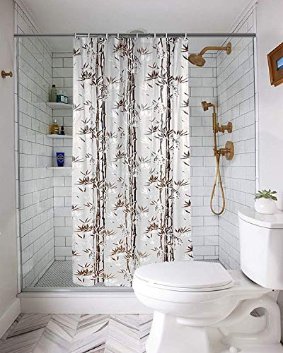 CASA-NEST PVC Floral Tulip Shower/partition Curtain with 8 Hooks ...