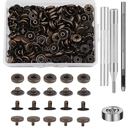 300 Sets Druckknopf Set Mit Zange - 9,5mm Metallknöpfe Ohne Nähen