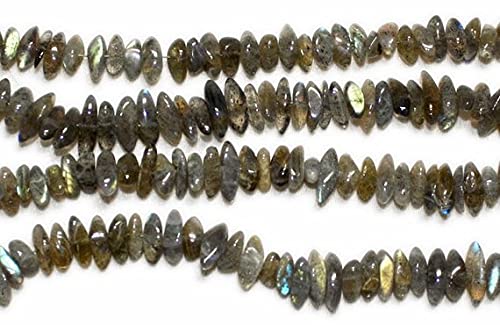 Labradorite perles sticks naturelles 6mm-11mm fil de pierre percée latéralement pour bijoux DIY