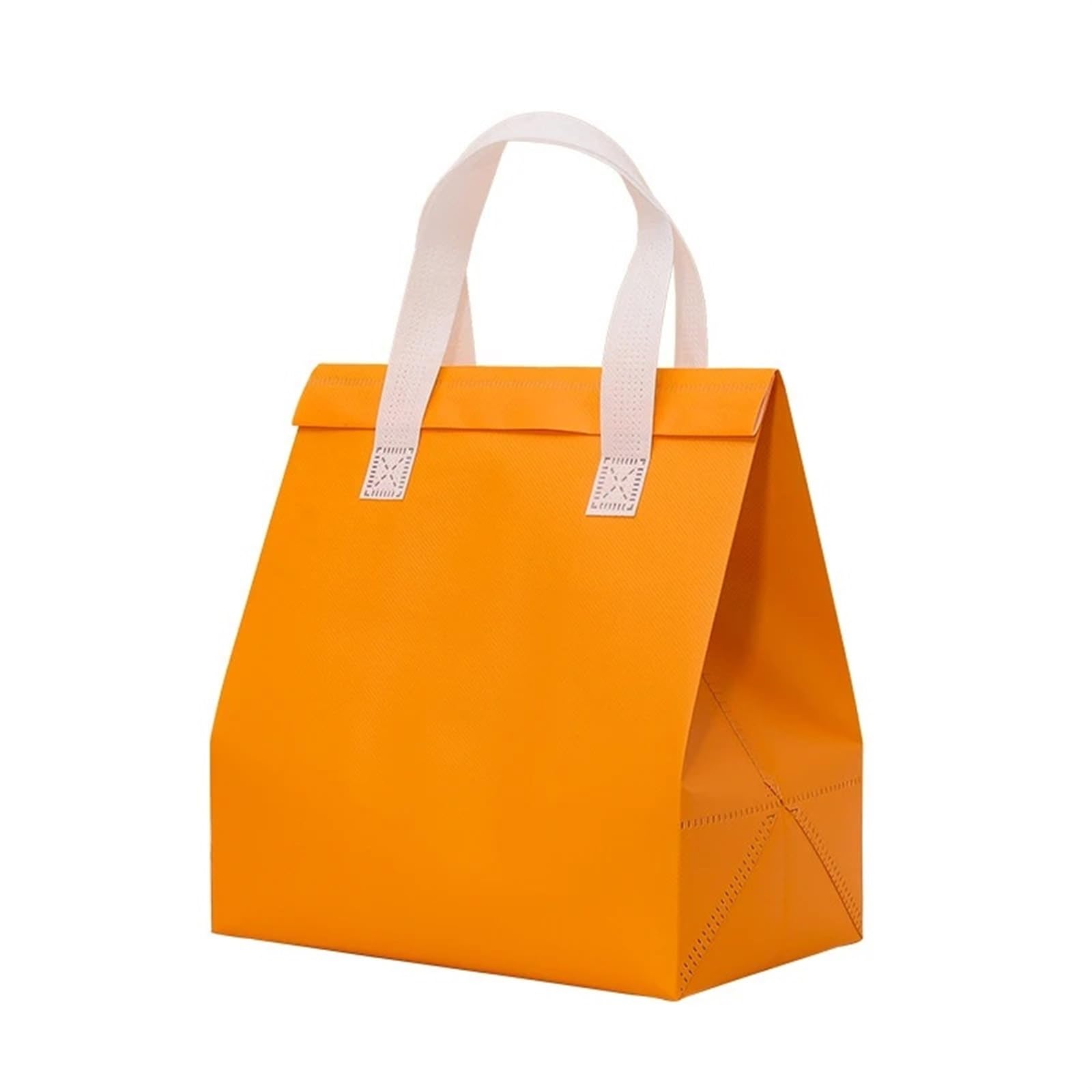Bolsa aislante para delivery 25 bolsas de tela no tejidas, portátiles, for alimentos, bebidas, pasteles, for mantener el calor, el frío, for entrega, bolsas reutilizables con aislamiento(Red food,26x2
