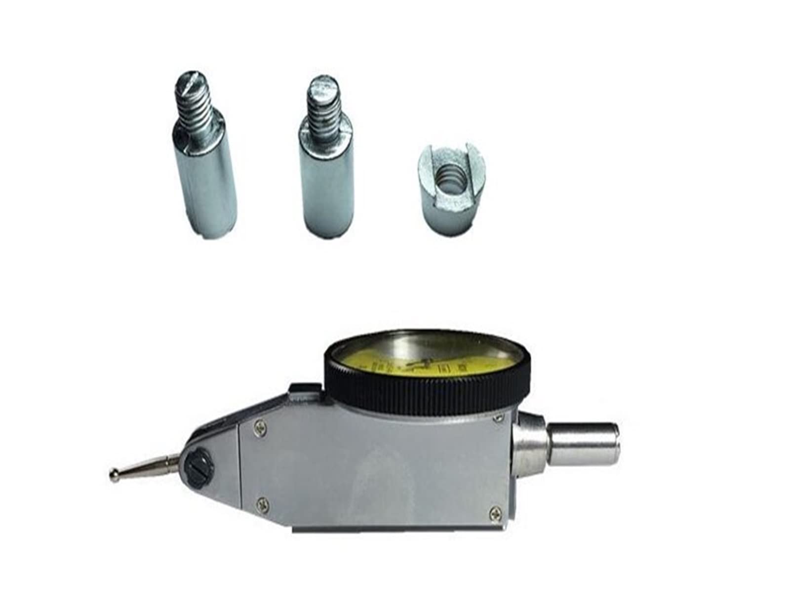 Comparatore Centesimale, Indicatore a quadrante 513-404 Precisione comparatore da tavolo a leva analogica 0,01 Gamma 0-0,8 mm Diametro 40 mm 32 mm Strumento di misurazione per Falegnameria, Officine,