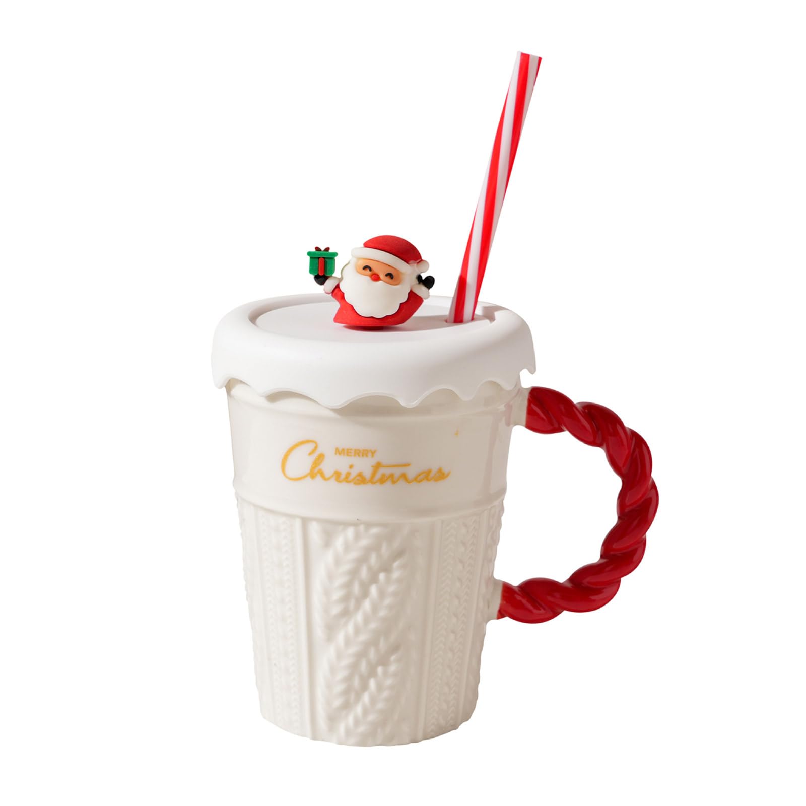 Oxxggkao Christmas Themed Beverage Cup Seasonal Ceramic Mugs Practical Christmas Hot Beverage Cup for Coffee Milk Seasonal Mugs