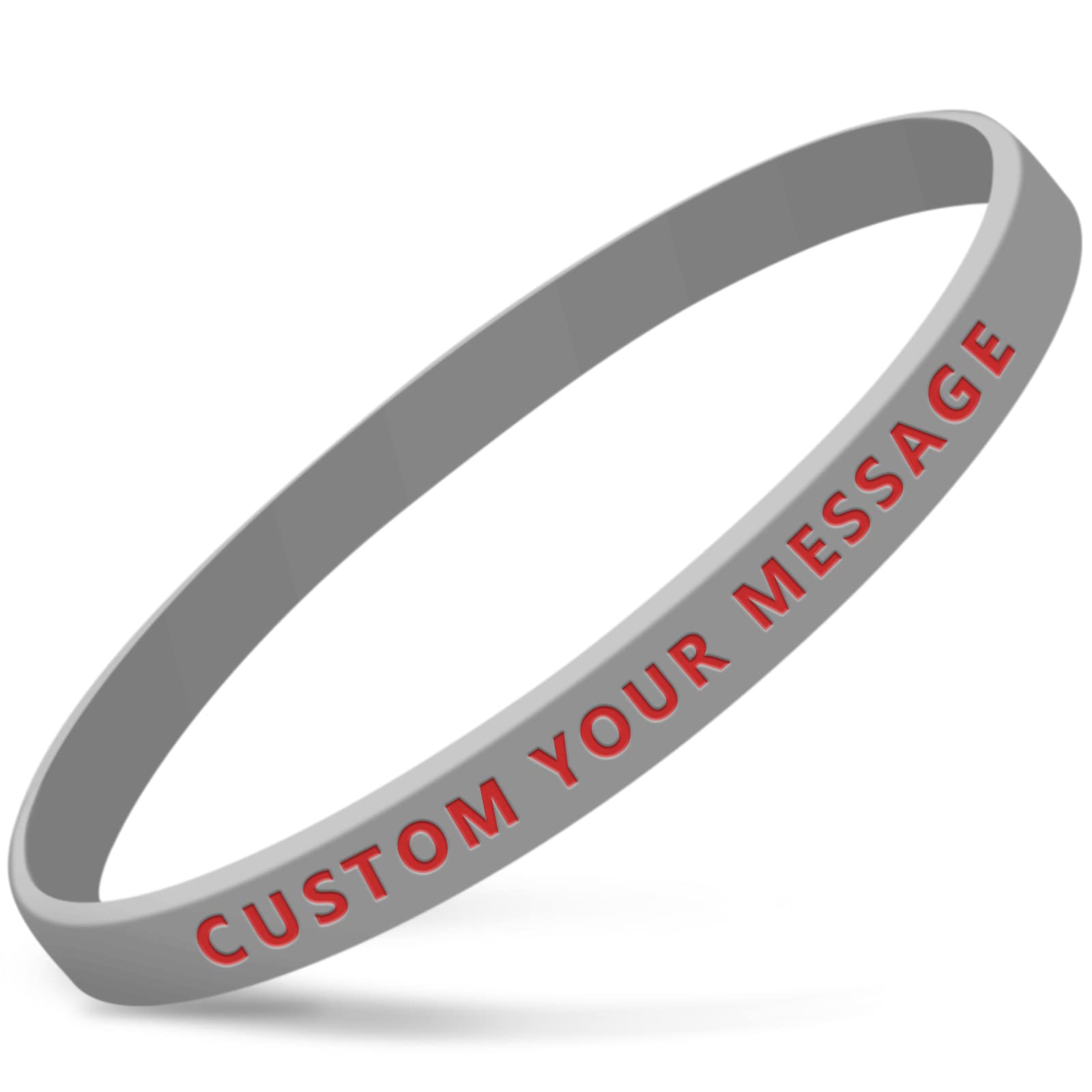 IDREAMBAND Custom Ultra Thin Silicone Wristbands, Personalized Customize Rubber Bracelets -Customized For Incentives, Activities, Support, and consciousness,