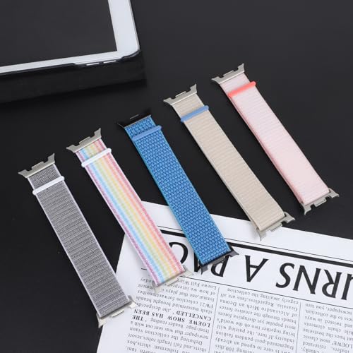 Image of 3 Pack Nylon Loop Band for Samsung Galaxy Watch 9 /8 40 /44mm 8 Classic 46mm | Soft Fabric, Sport Adjustable Strap, Replacement Wristband for Samsung Galaxy Watch 9 8 44mm 40mm /8 Classic 46mm Men Women