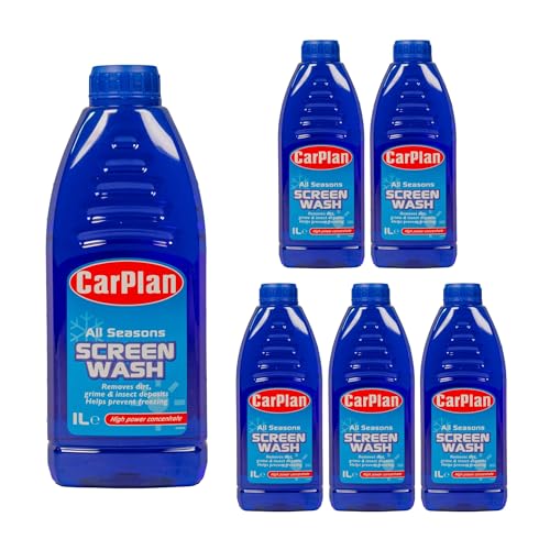 CarPlan SWA001 All Season Concentrated Car Screenwash 1L Litre x 6