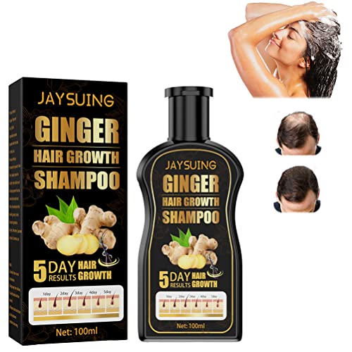 HUSHUI Champú para el Crecimiento del Cabello de Jengibre, champú de Jengibre de 100 ml para el Crecimiento del Cabello, champú anticaspa para la pérdida de Cabello, Grueso, Profesional Cover