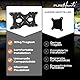 PureMounts Vesa Adapter, Adapterplatte Universal 50x50 bis 400x200 mm, Für Monitor, TV, Fernseher, Bildschirm, Halterung, Wandhalterung, Schwarz