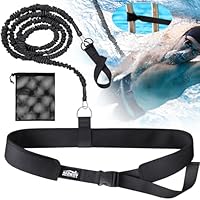 Schwimmgurt für Pool | 2,5-7,5M Einstellbare Schwimmwiderstand Gürtel | Schwimmgurt Pool Erwachsene Kinder | Schwimmtrainer Gürtel | Schwimmhilfe für Jedes Schwimmbad Ohne Schwimmleine, stationär
