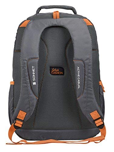Image of Sonnet Polyester 37 Ltr Grey School Backpack